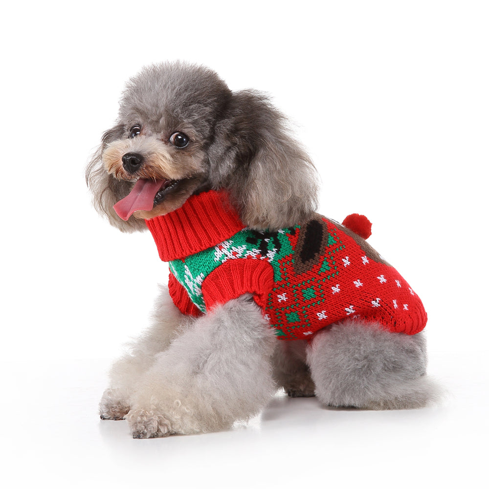 Jolly Reindeer Pooch Sweater