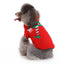 Festive Holiday Candy Cane Dog Sweater