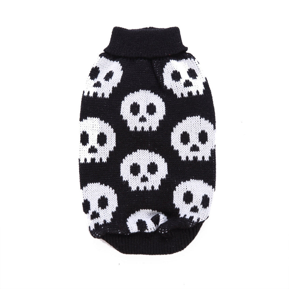 Spooky Skulls Dog Sweater