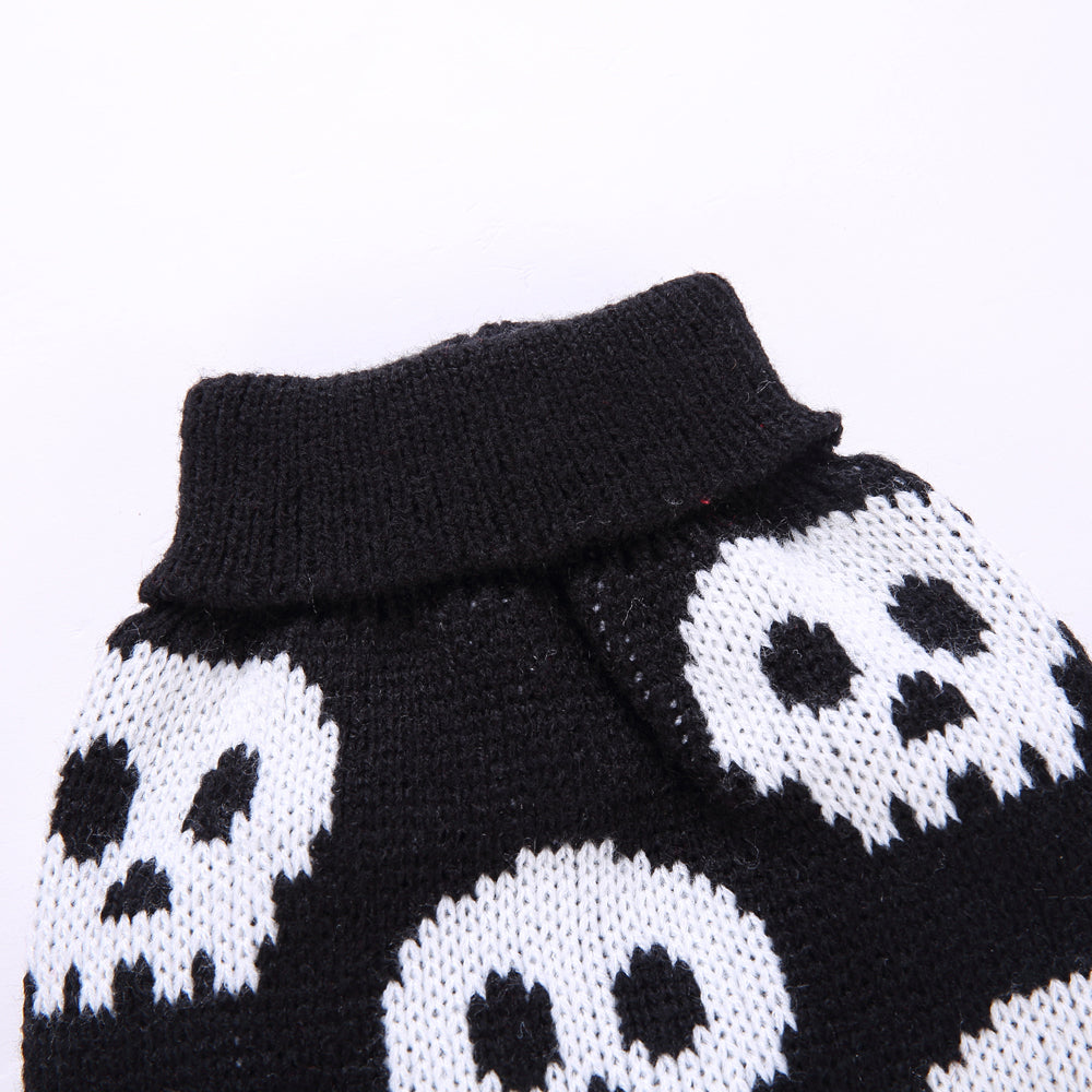 Spooky Skulls Dog Sweater