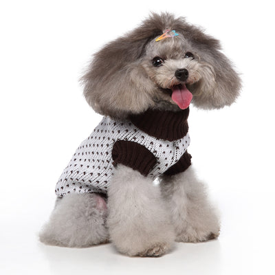 Heart Print Dog Sweater