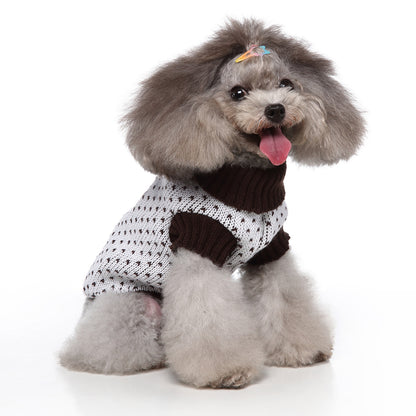 The Heart Print Dog Sweater
