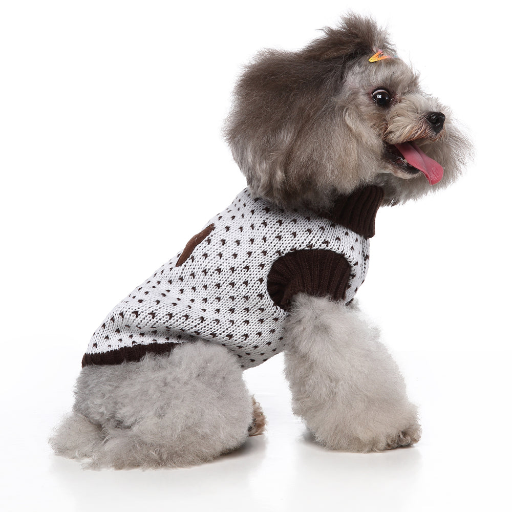 The Heart Print Dog Sweater