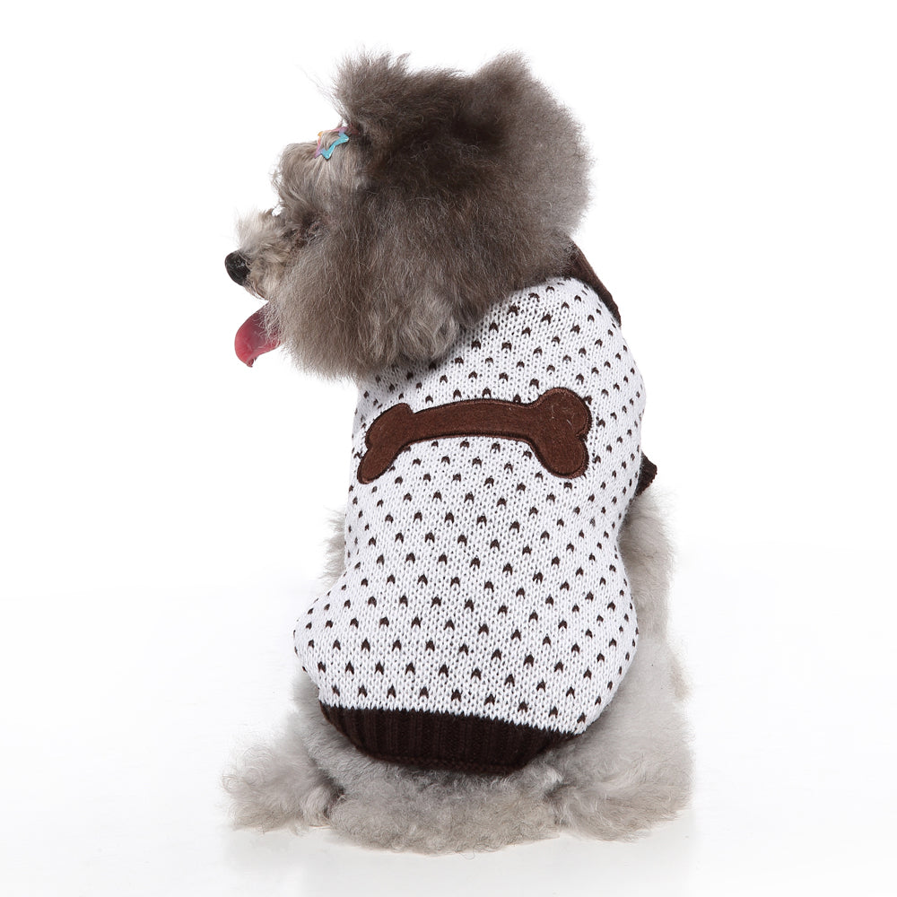 The Heart Print Dog Sweater