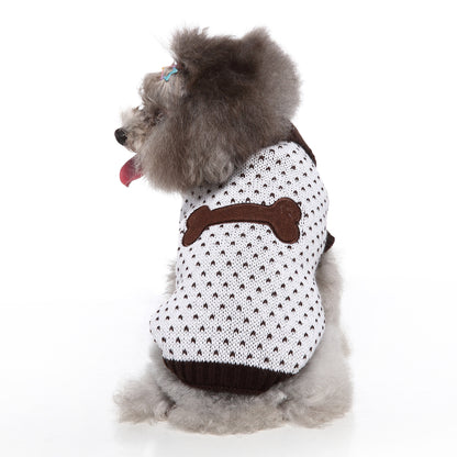 The Heart Print Dog Sweater