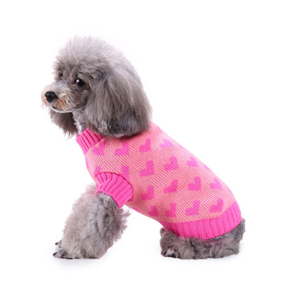 Sweetheart Pink Dog Sweater