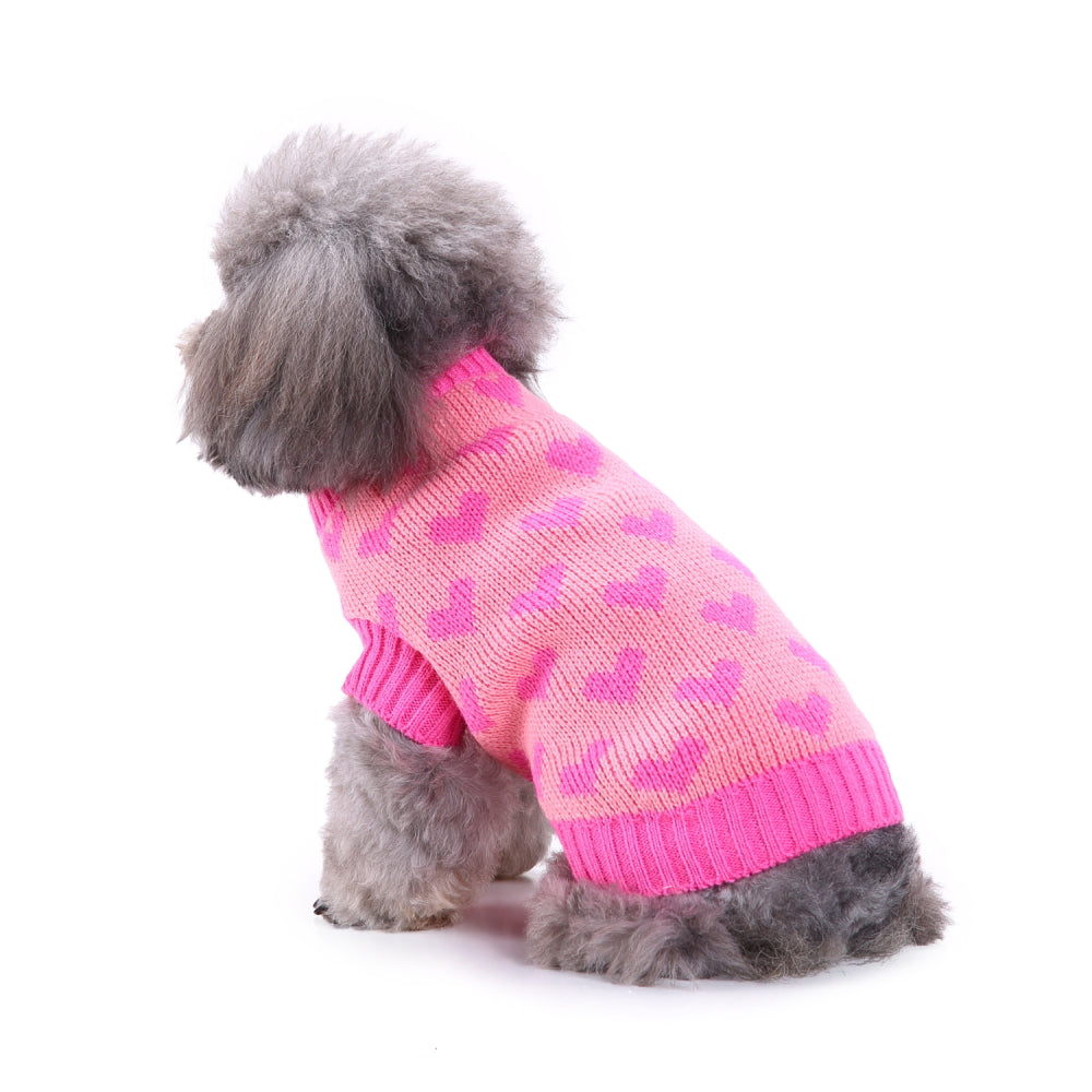 Sweetheart Pink Dog Sweater
