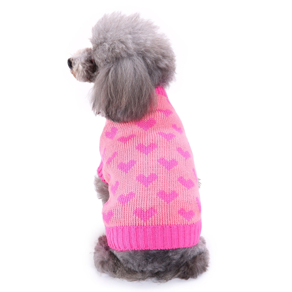 Sweetheart Pink Dog Sweater