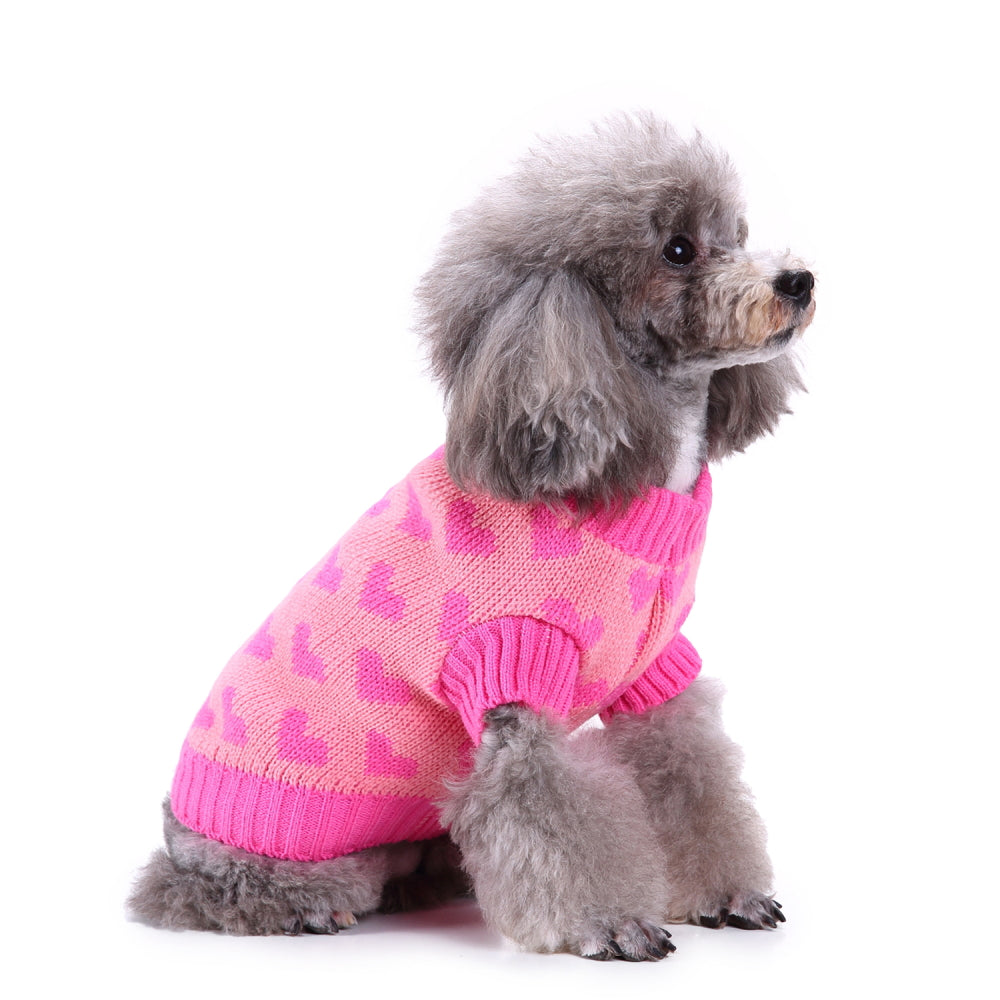 Sweetheart Pink Dog Sweater