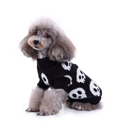 Spooky Skulls Dog Sweater
