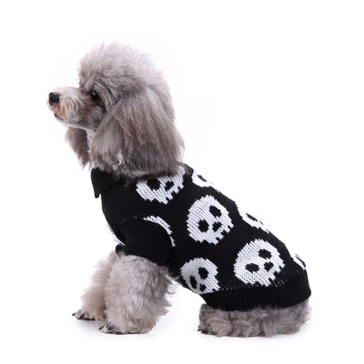Spooky Skulls Dog Sweater