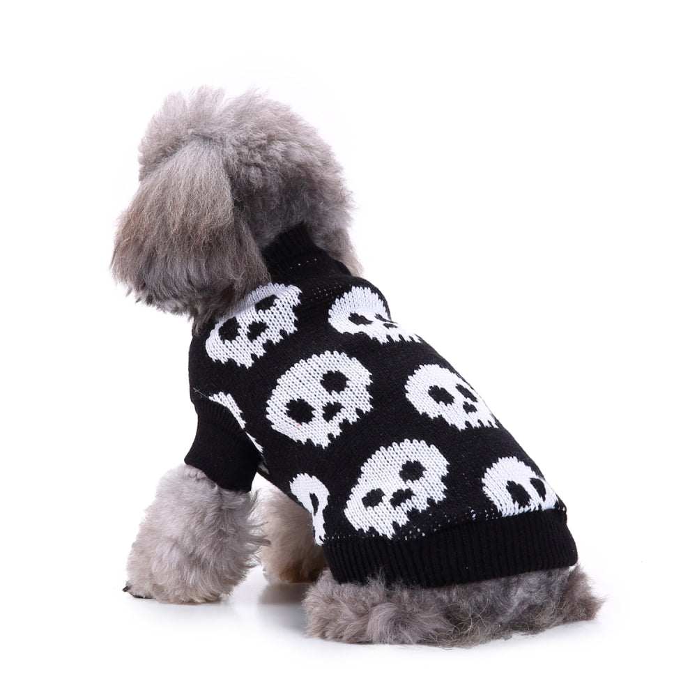 Spooky Skulls Dog Sweater