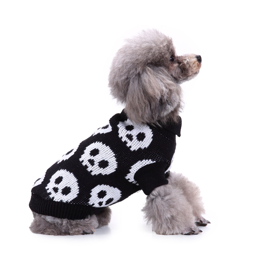 Spooky Skulls Dog Sweater