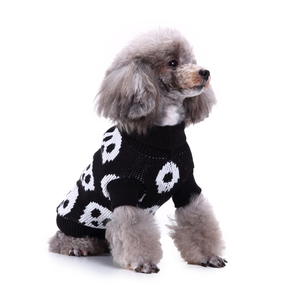 Spooky Skulls Dog Sweater