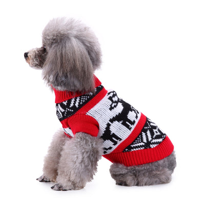 Festive Reindeer Dog Sweater