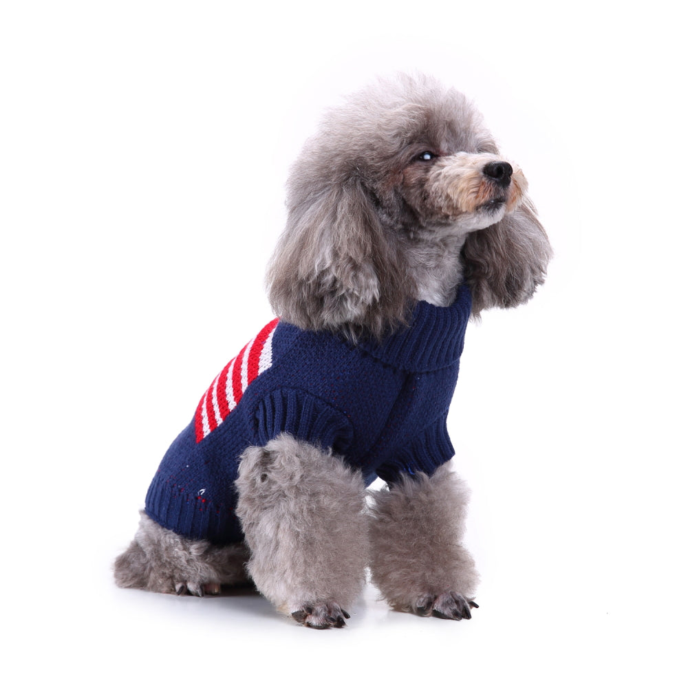 Patriotic Stars Dog Sweater
