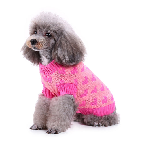 Sweetheart Pink Dog Sweater