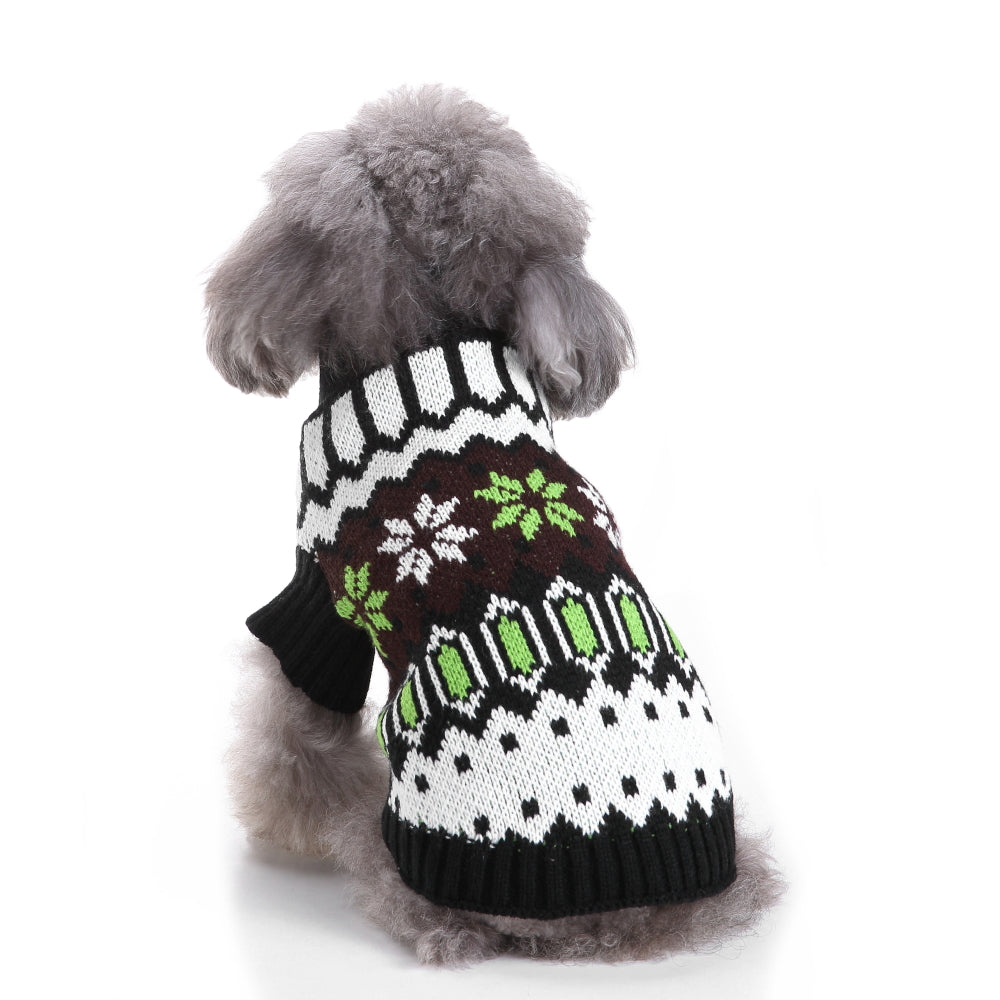 Snowy Paws Dog Sweater