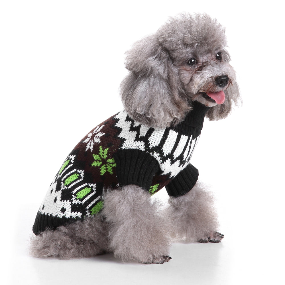 Snowy Paws Dog Sweater
