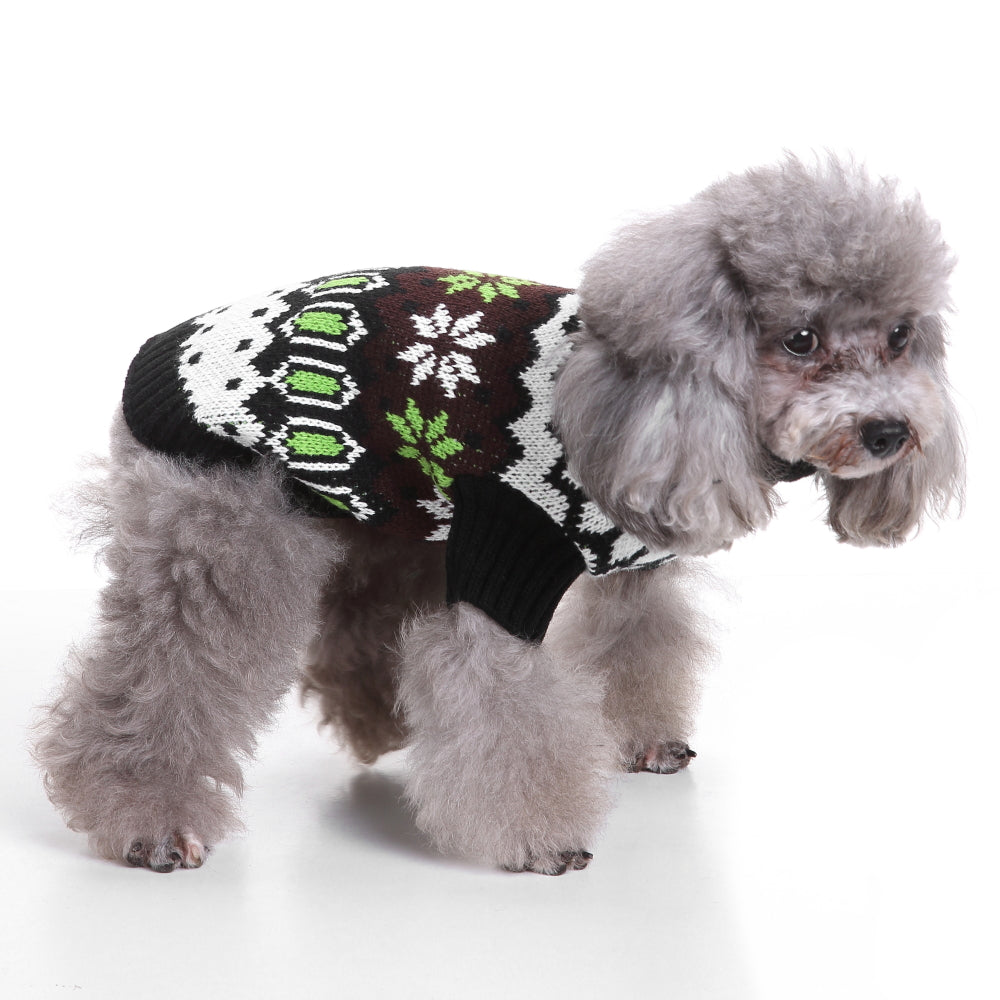 Snowy Paws Dog Sweater