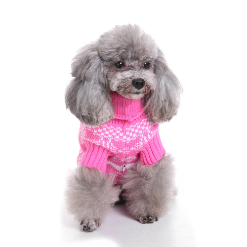 Pretty in Pink Dog Sweater