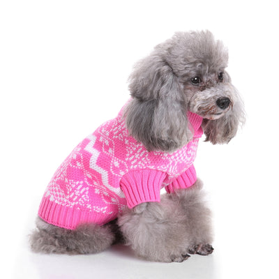 Pretty in Pink Dog Sweater