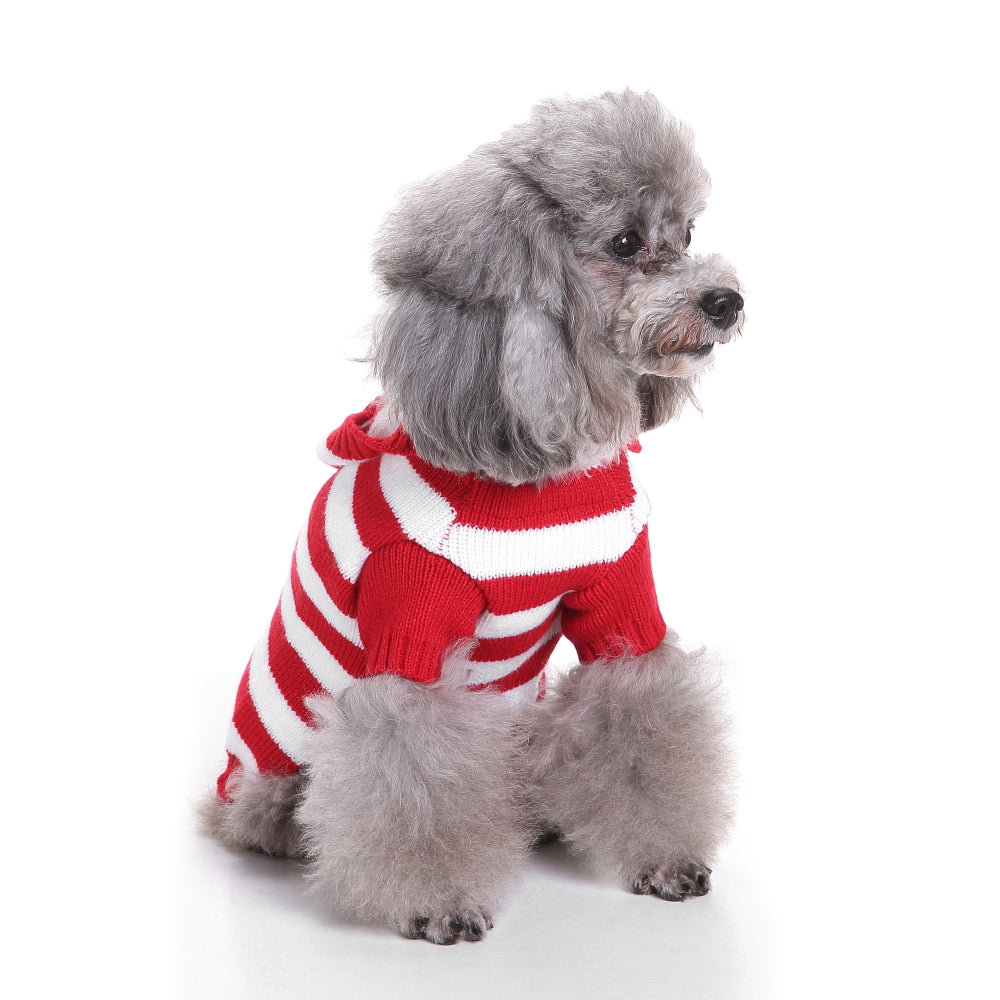 The Candy Cane Stripes Dog Sweater