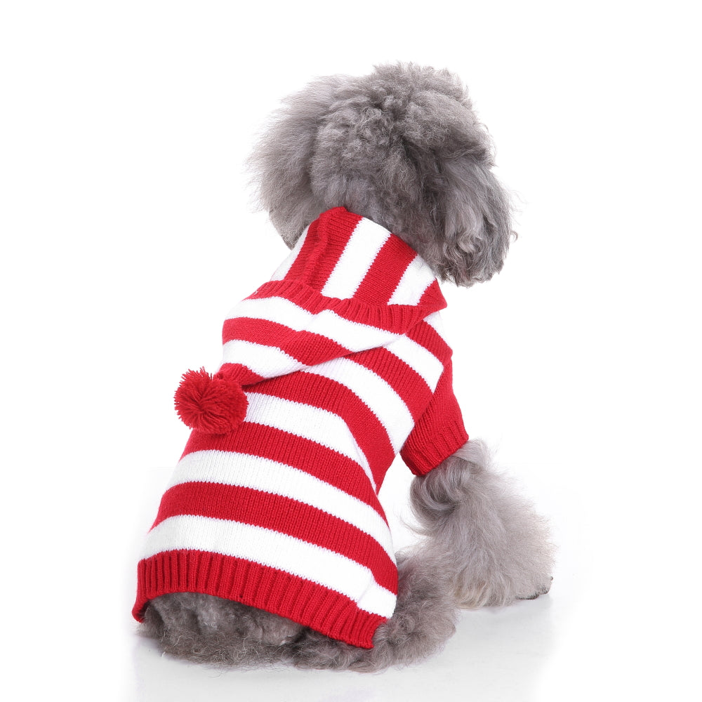 The Candy Cane Stripes Dog Sweater