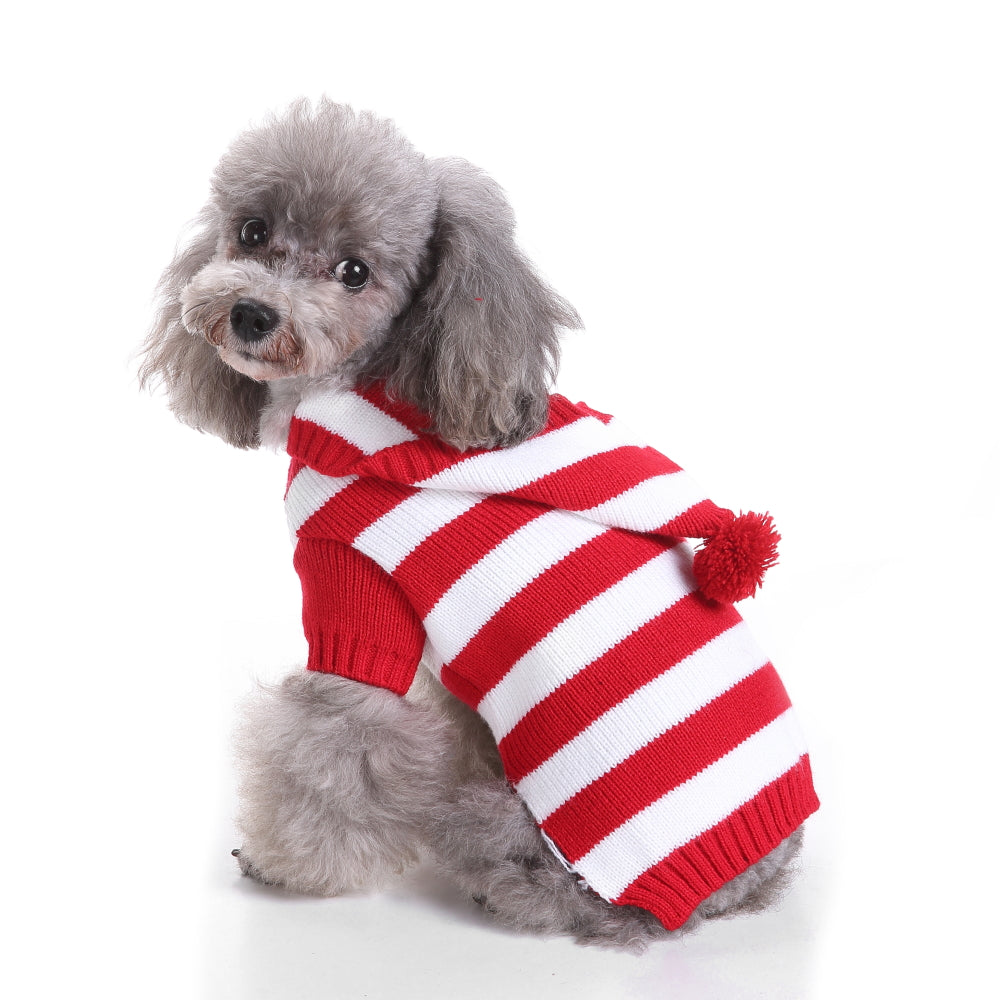 The Candy Cane Stripes Dog Sweater