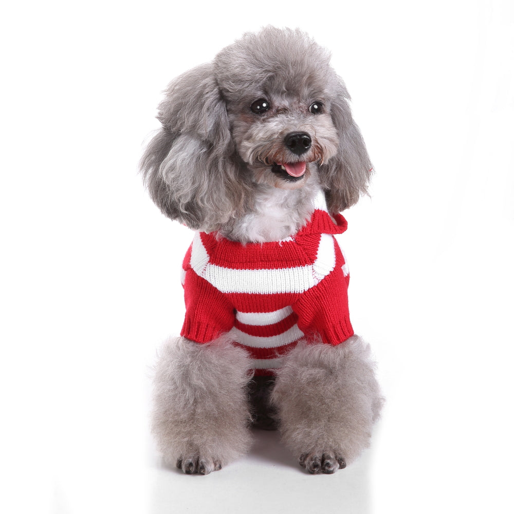 The Candy Cane Stripes Dog Sweater