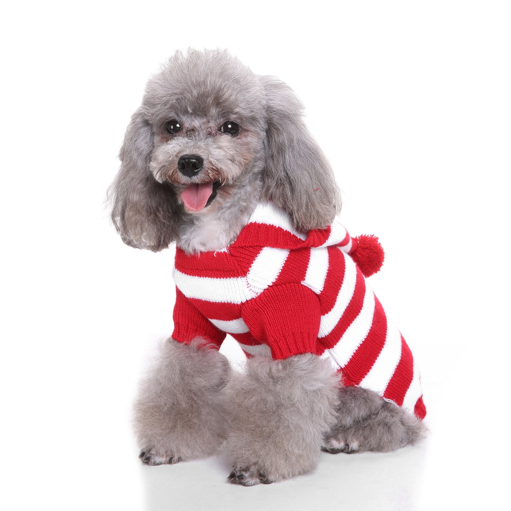 The Candy Cane Stripes Dog Sweater