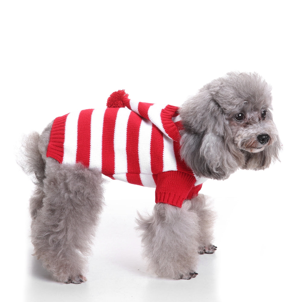 The Candy Cane Stripes Dog Sweater