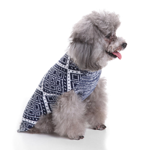 Cozy Diamond Dog Sweater
