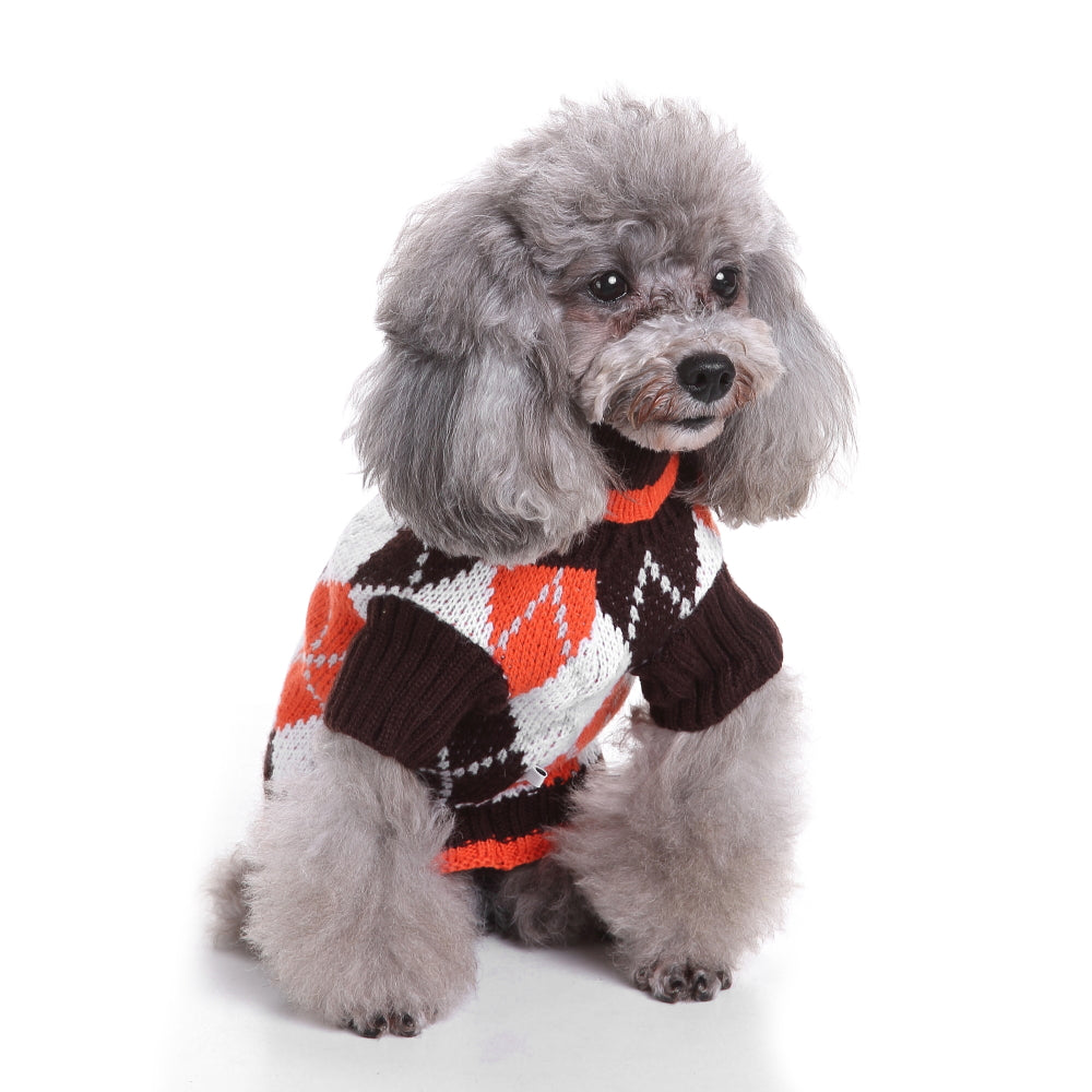 The Cozy Argyle Dog Sweater