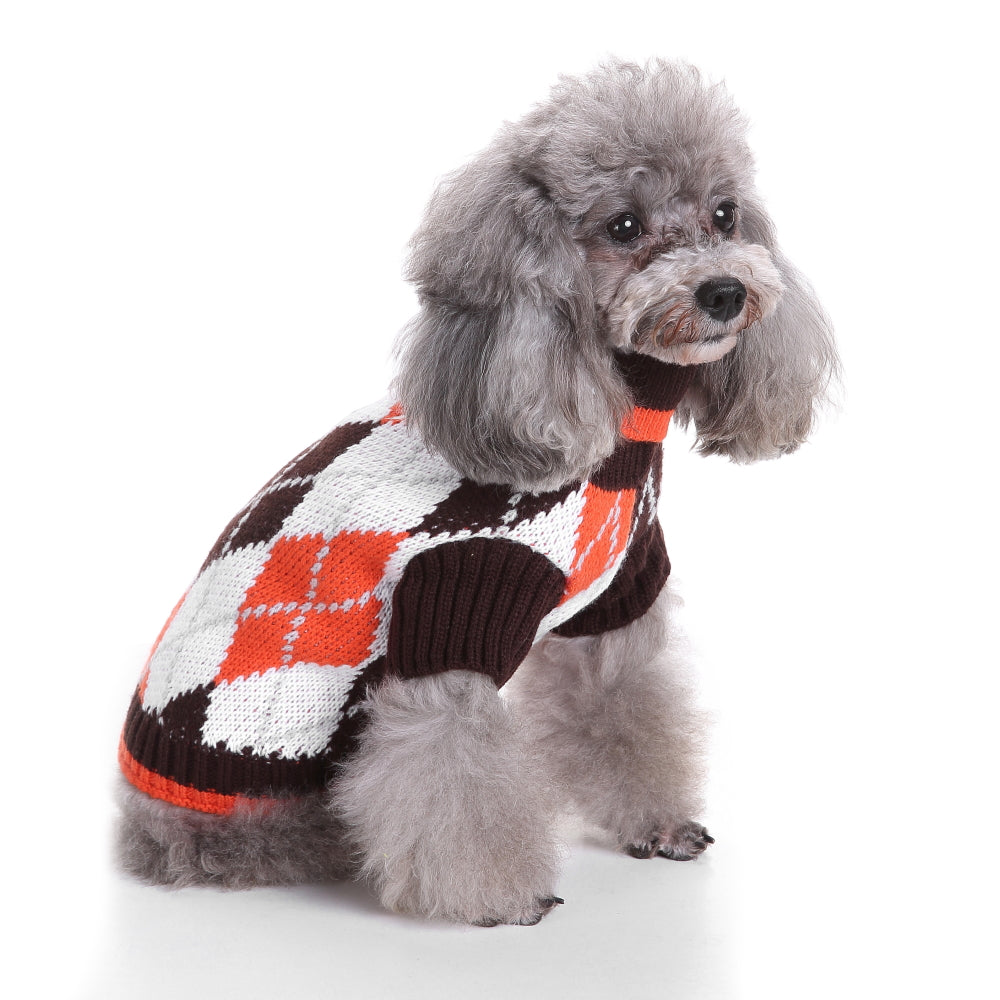 The Cozy Argyle Dog Sweater