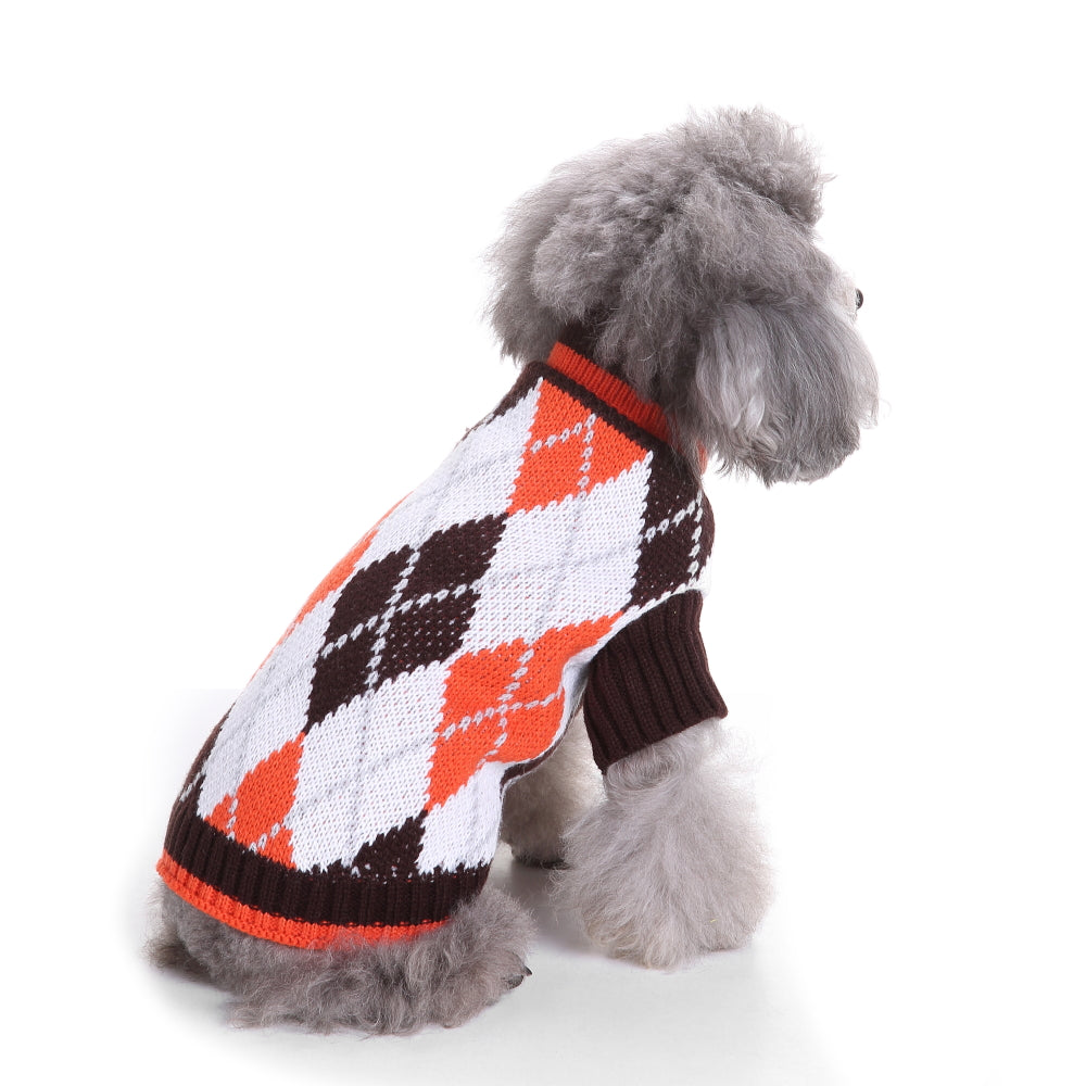 The Cozy Argyle Dog Sweater