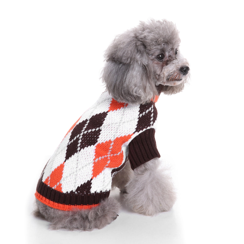 The Cozy Argyle Dog Sweater