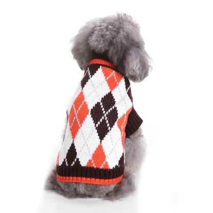 The Cozy Argyle Dog Sweater