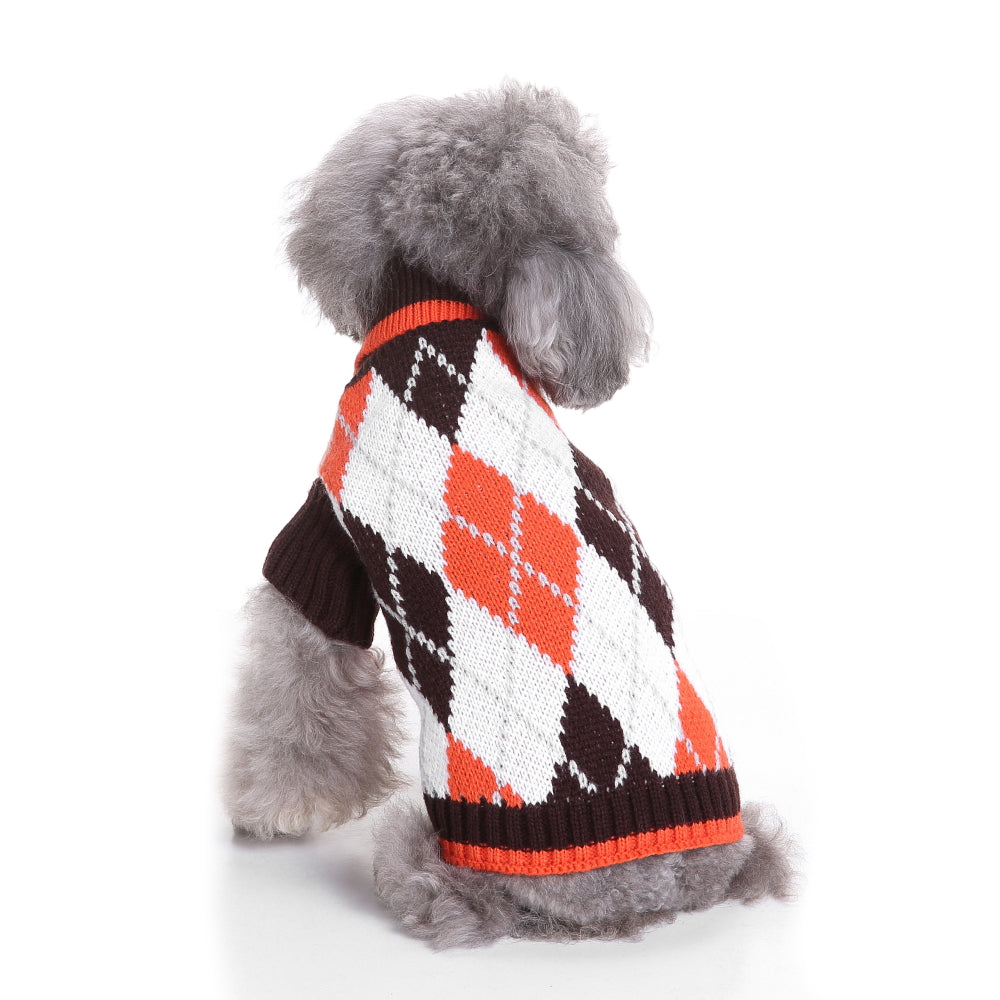 The Cozy Argyle Dog Sweater