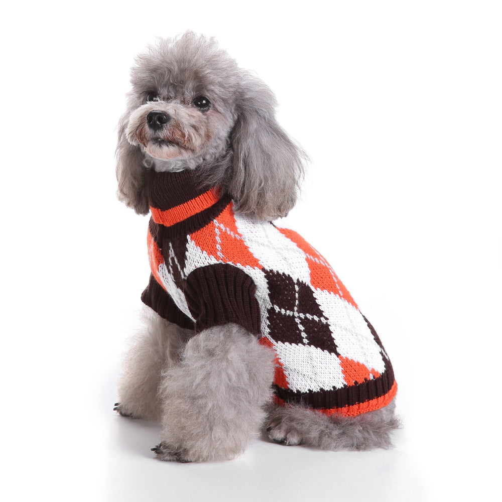 The Cozy Argyle Dog Sweater