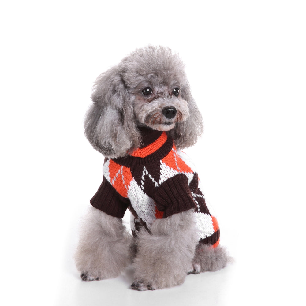 The Cozy Argyle Dog Sweater