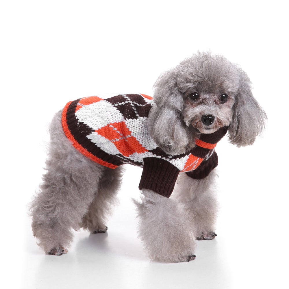 The Cozy Argyle Dog Sweater