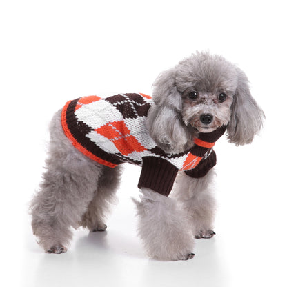 The Cozy Argyle Dog Sweater