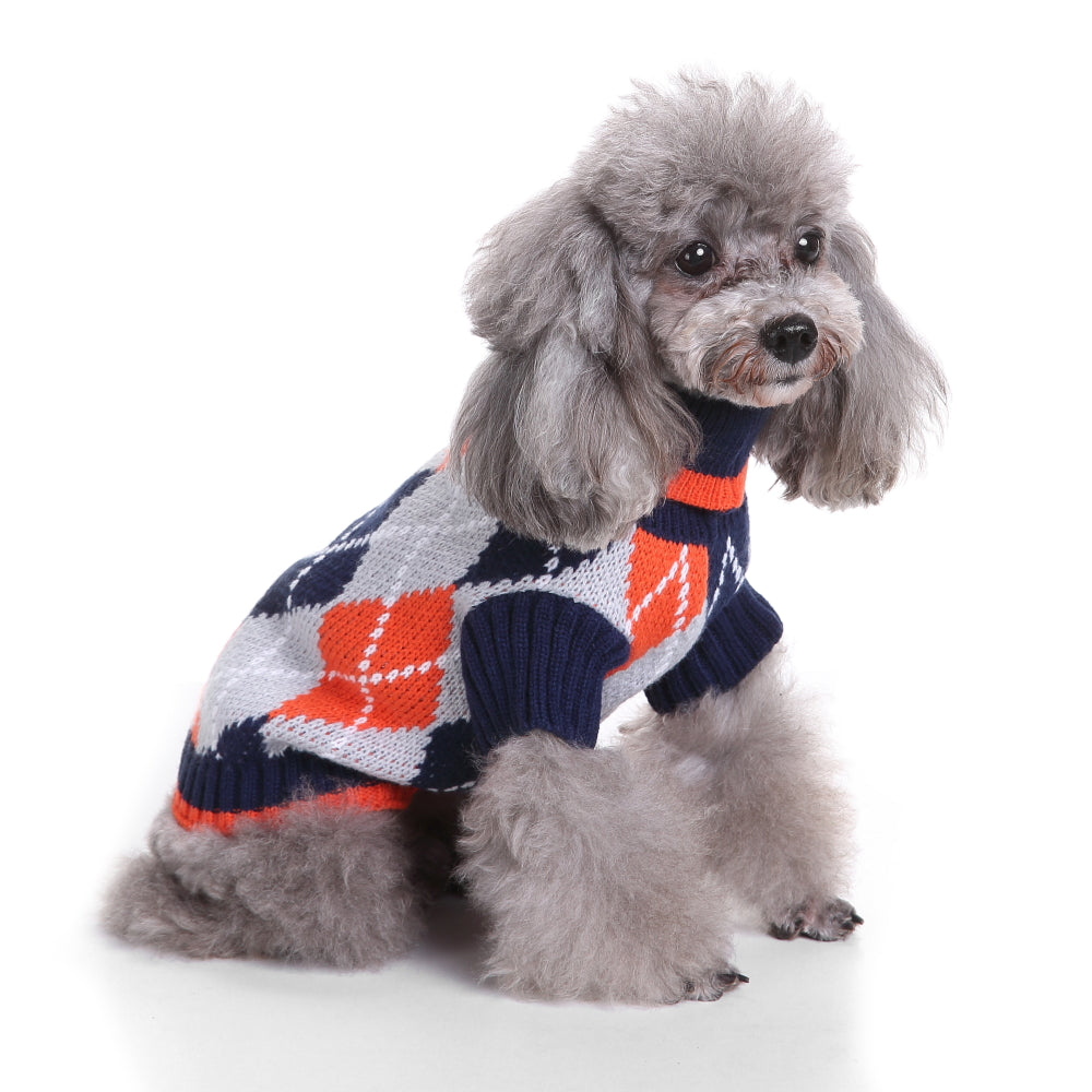 The Cozy Argyle Dog Sweater