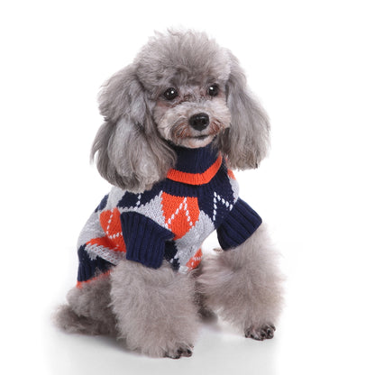 The Cozy Argyle Dog Sweater