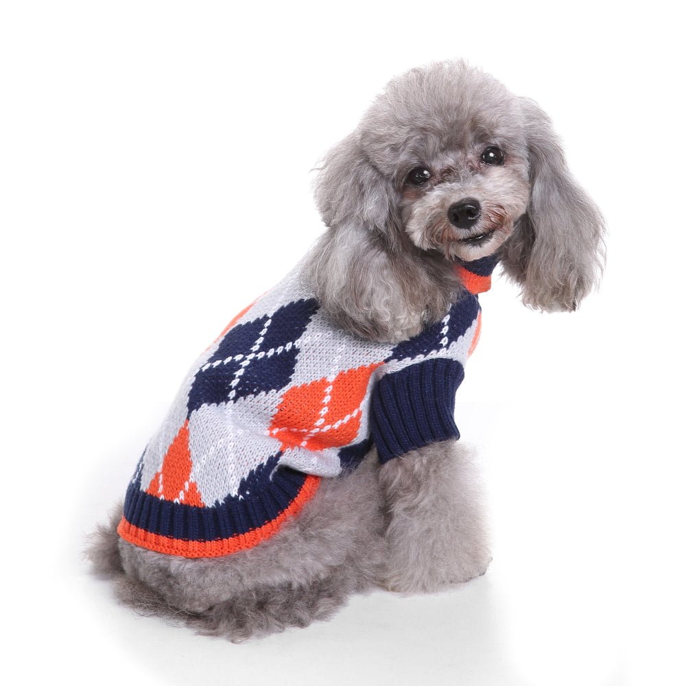 The Cozy Argyle Dog Sweater