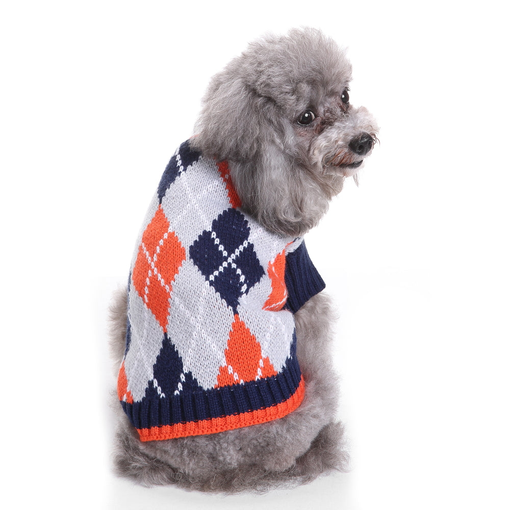 The Cozy Argyle Dog Sweater