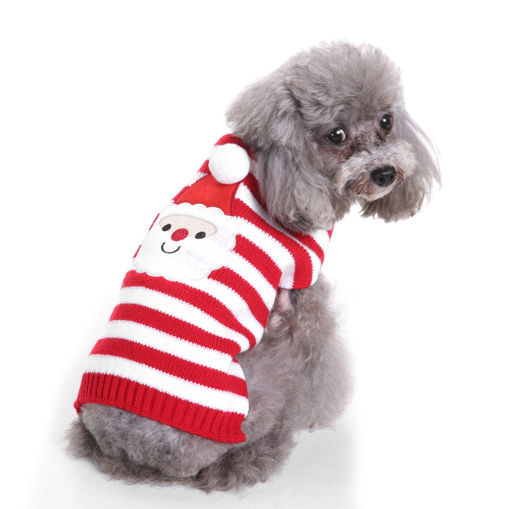 The Candy Cane Dog Sweater
