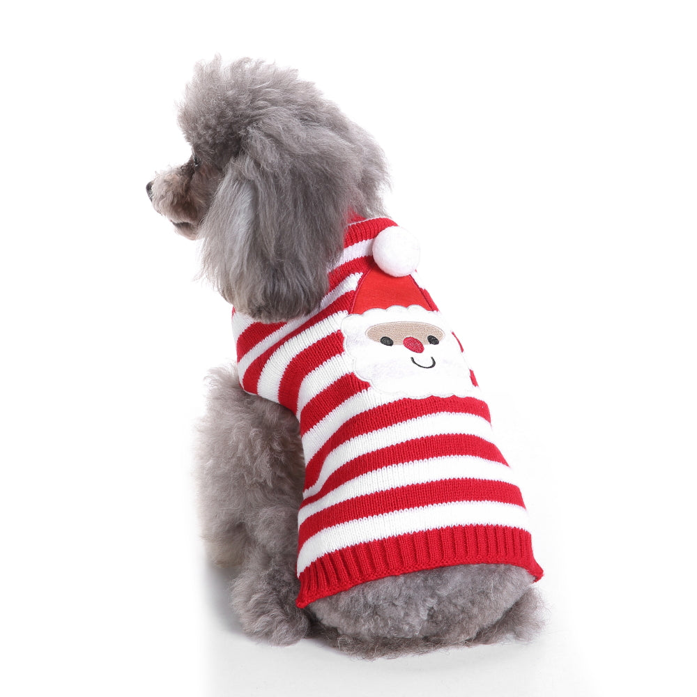 The Candy Cane Dog Sweater