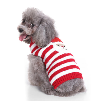 The Candy Cane Dog Sweater